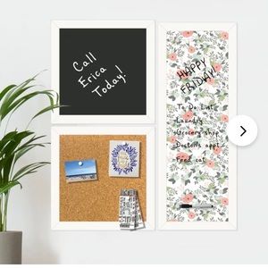 Decorative Bulletin board, chalkboard & whiteboard